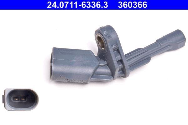 Capteur ABS (Capteur de vitesse de roue) ATE ref. 24.0711-6336.3