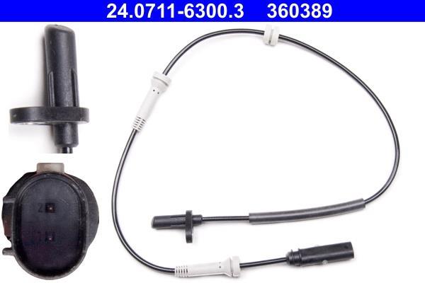 Capteur ABS (Capteur de vitesse de roue) ATE ref. 24.0711-6300.3