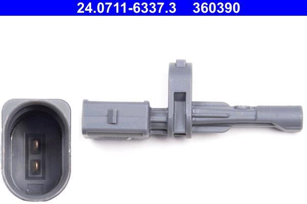 Capteur ABS (Capteur de vitesse de roue) ATE ref. 24.0711-6337.3