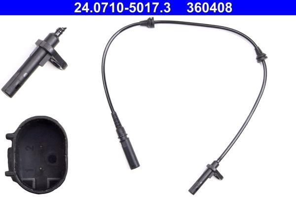 Capteur ABS (Capteur de vitesse de roue) ATE ref. 24.0710-5017.3