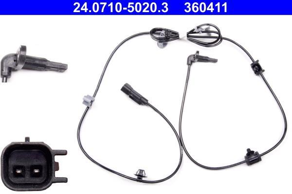 Sensor ABS ATE ref. 24.0710-5020.3