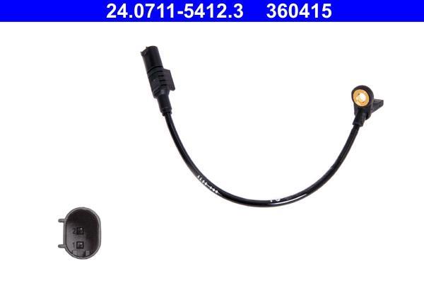 Capteur ABS (Capteur de vitesse de roue) ATE ref. 24.0711-5412.3