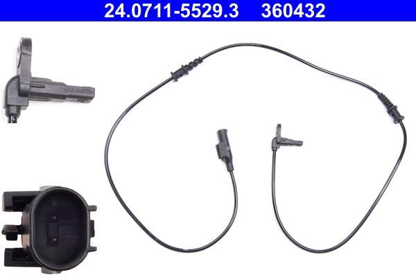 Capteur ABS (Capteur de vitesse de roue) ATE ref. 24.0711-5529.3