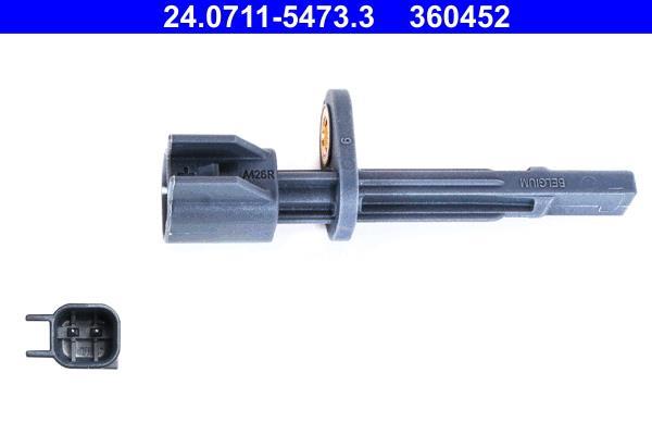Capteur ABS (Capteur de vitesse de roue) ATE ref. 24.0711-5473.3