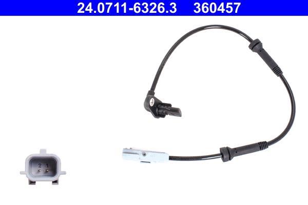 Capteur ABS (Capteur de vitesse de roue) ATE ref. 24.0711-6326.3