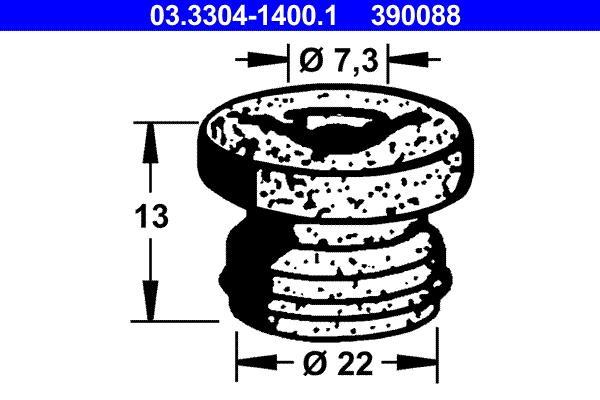 Joint de raccord du réservoir de liquide de frein ATE 03.3304-1400.1