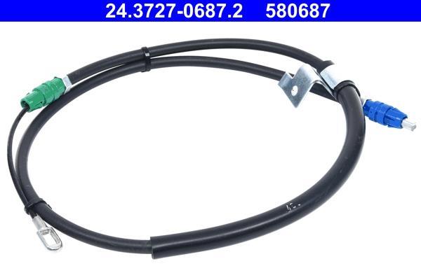 Cable de freno de mano ATE ref. 24.3727-0687.2