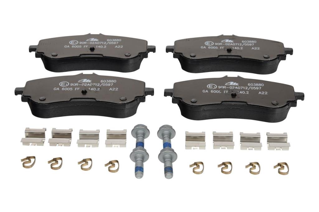 Jogo de 4 pastilhas de travão ATE ref. 13.0460-3880.2