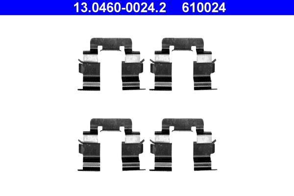 Kit acessórios de pastilhas de travão ATE ref. 13.0460-0024.2