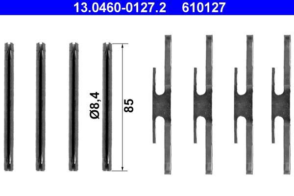 Kit d'accessoires pour plaquette de frein à disque ATE ref. 13.0460-0127.2