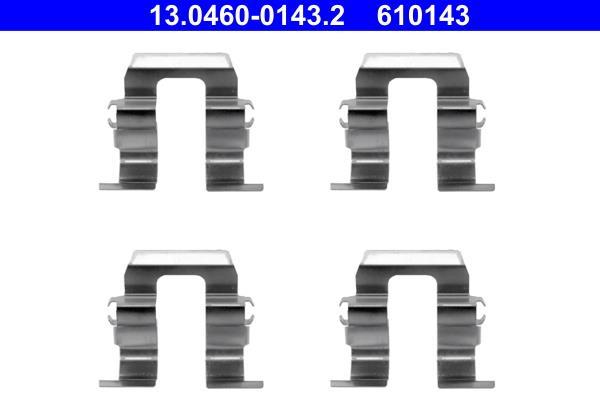 Kit d'accessoires pour plaquette de frein à disque ATE ref. 13.0460-0143.2