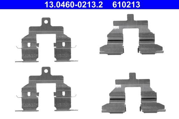 Kit d'accessoires pour plaquette de frein à disque ATE ref. 13.0460-0213.2