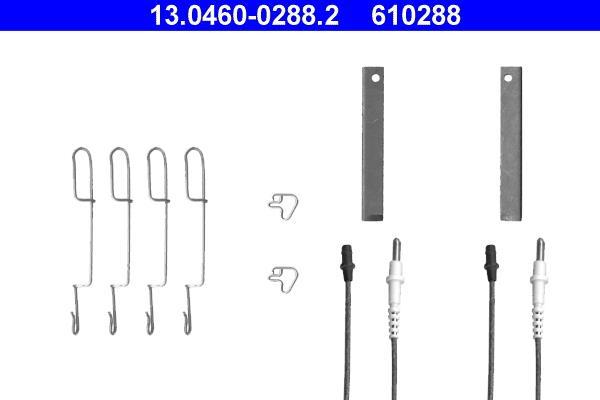Kit acessórios de pastilhas de travão ATE ref. 13.0460-0288.2