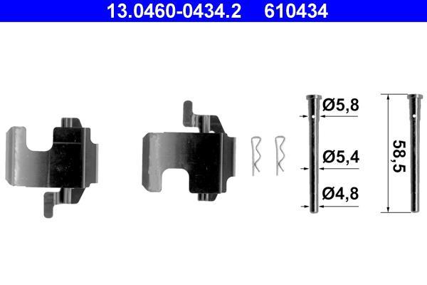 Kit de accesorios para pastillas de frenos ATE ref. 13.0460-0434.2