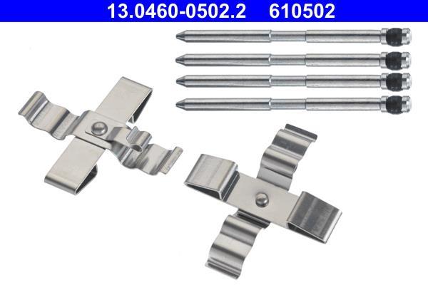 Kit acessórios de pastilhas de travão ATE ref. 13.0460-0502.2
