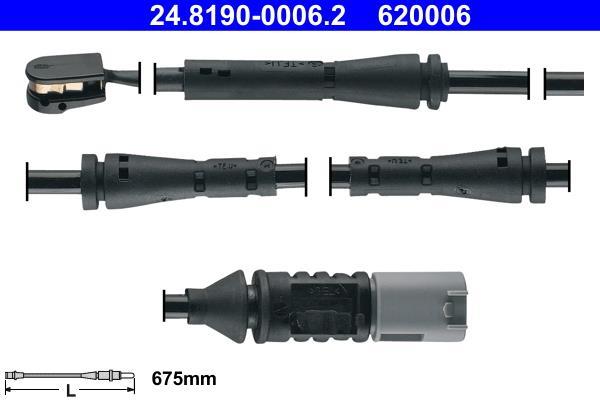 Contacteur de témoin d'usure (Témoin d'usure plaquettes) ATE ref. 24.8190-0006.2