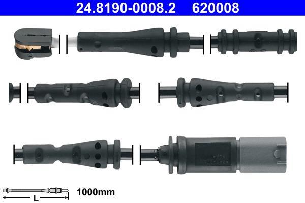 Contacteur de témoin d'usure (Témoin d'usure plaquettes) ATE ref. 24.8190-0008.2