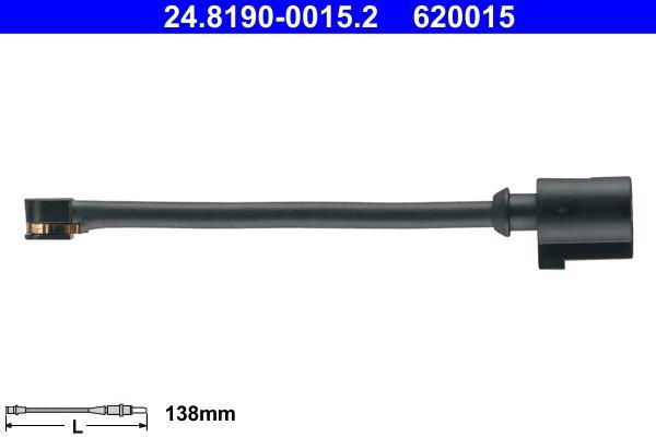 Contacteur de témoin d'usure (Témoin d'usure plaquettes) ATE ref. 24.8190-0015.2