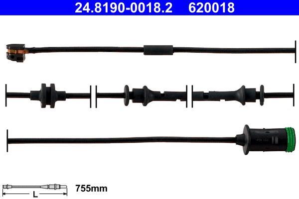 Indicador de desgaste , pastilhas de travão ATE ref. 24.8190-0018.2