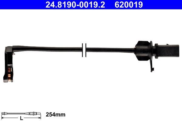 Contacteur de témoin d'usure (Témoin d'usure plaquettes) ATE ref. 24.8190-0019.2