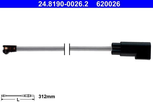 Contacteur de témoin d'usure (Témoin d'usure plaquettes) ATE ref. 24.8190-0026.2