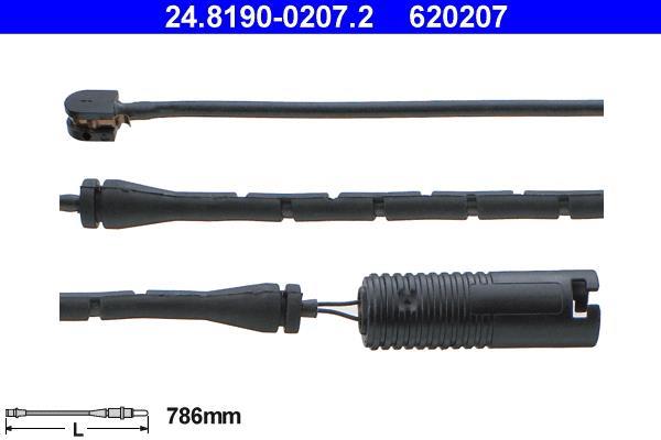 Contacteur de témoin d'usure (Témoin d'usure plaquettes) ATE ref. 24.8190-0207.2