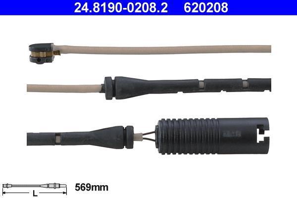 Contacteur de témoin d'usure (Témoin d'usure plaquettes) ATE ref. 24.8190-0208.2