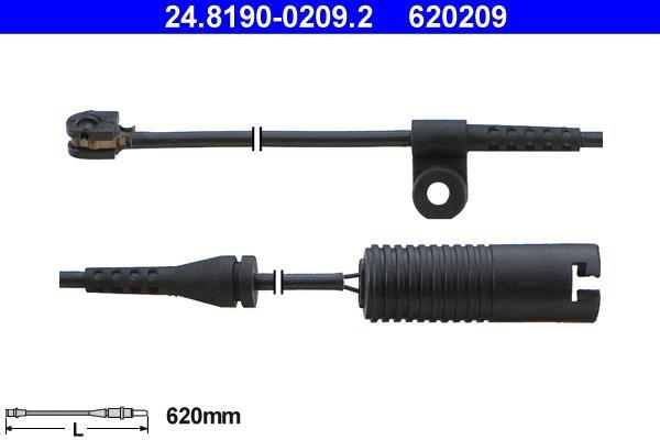 Contacteur de témoin d'usure (Témoin d'usure plaquettes) ATE ref. 24.8190-0209.2