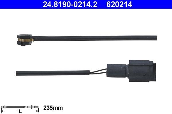 Contacteur de témoin d'usure (Témoin d'usure plaquettes) ATE ref. 24.8190-0214.2