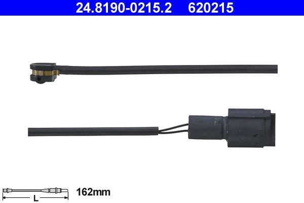 Contacteur de témoin d'usure (Témoin d'usure plaquettes) ATE ref. 24.8190-0215.2