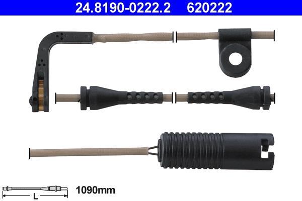 Contacteur de témoin d'usure (Témoin d'usure plaquettes) ATE ref. 24.8190-0222.2