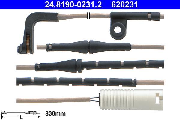 Contacteur de témoin d'usure (Témoin d'usure plaquettes) ATE ref. 24.8190-0231.2
