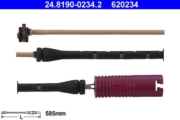 Contacteur de témoin d'usure (Témoin d'usure plaquettes) ATE ref. 24.8190-0234.2