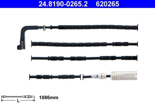 Contacteur de témoin d'usure (Témoin d'usure plaquettes) ATE ref. 24.8190-0265.2