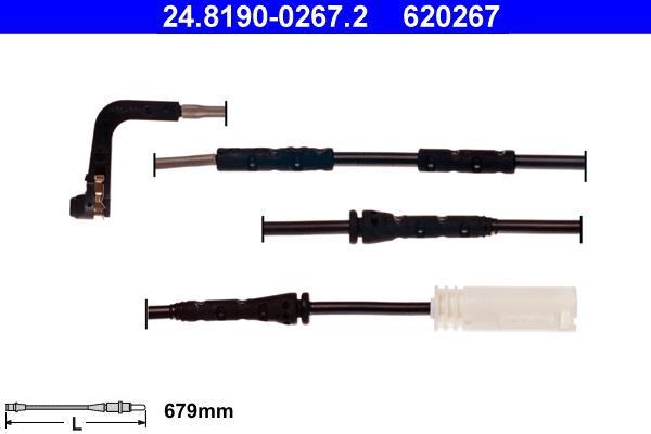 Contacteur de témoin d'usure (Témoin d'usure plaquettes) ATE ref. 24.8190-0267.2