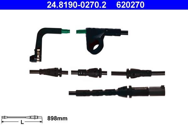 Contacteur de témoin d'usure (Témoin d'usure plaquettes) ATE ref. 24.8190-0270.2