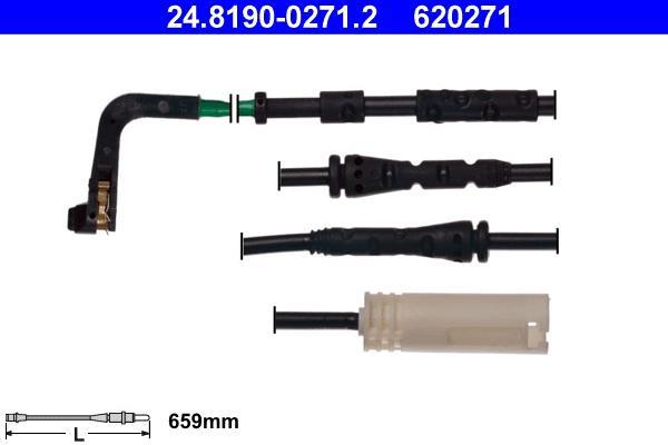Contacteur de témoin d'usure (Témoin d'usure plaquettes) ATE ref. 24.8190-0271.2