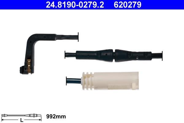 Contacteur de témoin d'usure (Témoin d'usure plaquettes) ATE ref. 24.8190-0279.2