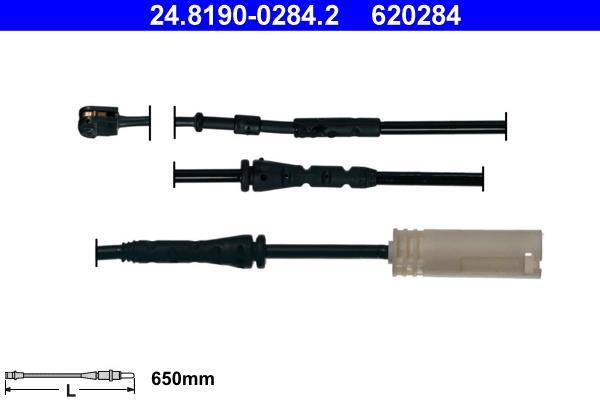 Contacteur de témoin d'usure (Témoin d'usure plaquettes) ATE ref. 24.8190-0284.2