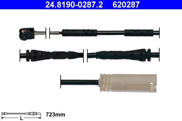 Contacteur de témoin d'usure (Témoin d'usure plaquettes) ATE ref. 24.8190-0287.2