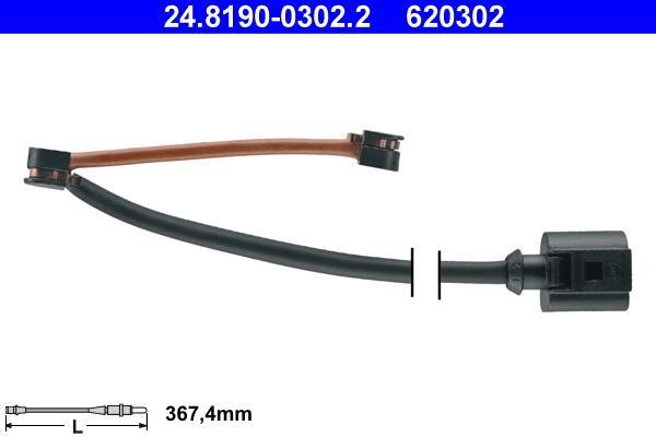 Contacteur de témoin d'usure (Témoin d'usure plaquettes) ATE ref. 24.8190-0302.2