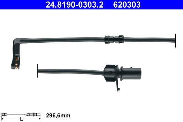 Contacteur de témoin d'usure (Témoin d'usure plaquettes) ATE ref. 24.8190-0303.2