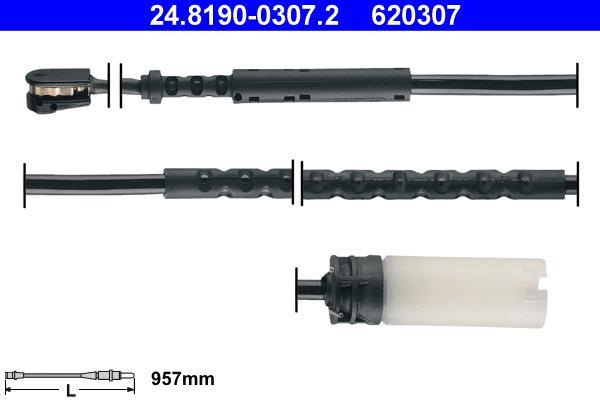Contacteur de témoin d'usure (Témoin d'usure plaquettes) ATE ref. 24.8190-0307.2