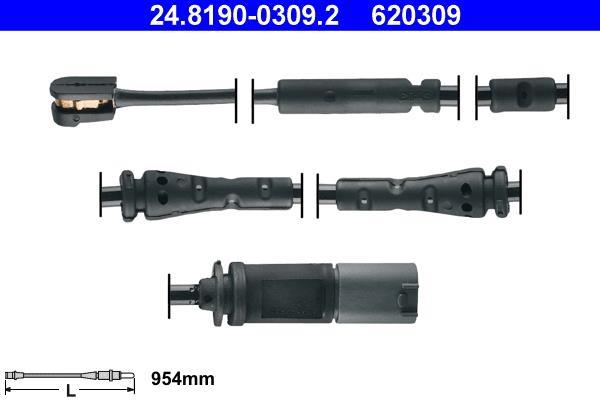Contacteur de témoin d'usure (Témoin d'usure plaquettes) ATE ref. 24.8190-0309.2