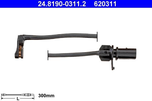 Contacteur de témoin d'usure (Témoin d'usure plaquettes) ATE ref. 24.8190-0311.2