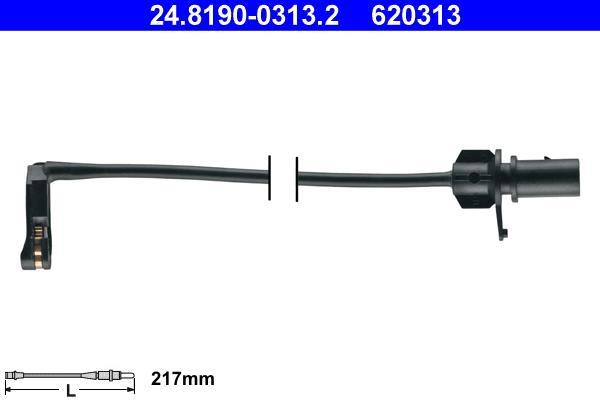 Contacteur de témoin d'usure (Témoin d'usure plaquettes) ATE ref. 24.8190-0313.2