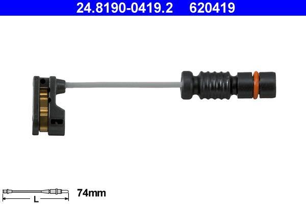 Contacteur de témoin d'usure (Témoin d'usure plaquettes) ATE ref. 24.8190-0419.2