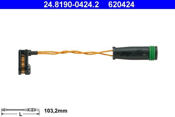 Contacteur de témoin d'usure (Témoin d'usure plaquettes) ATE ref. 24.8190-0424.2