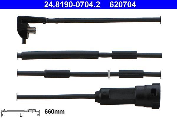 Contacteur de témoin d'usure (Témoin d'usure plaquettes) ATE ref. 24.8190-0704.2