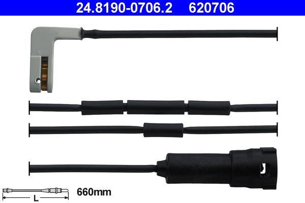 Contacteur de témoin d'usure (Témoin d'usure plaquettes) ATE ref. 24.8190-0706.2